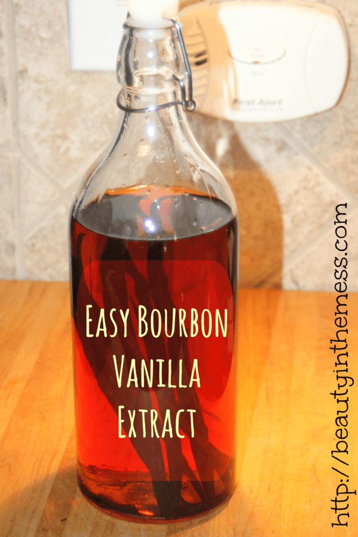 Easy Bourbon Vanilla Extract with 3 Ingredients