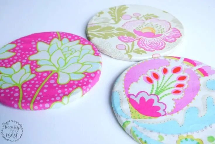 Fabric covered trivets-2