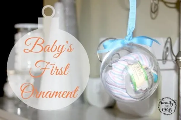 Baby First Ornament Scrapbook
