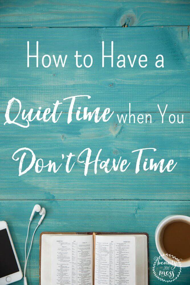 How to have a quiet time