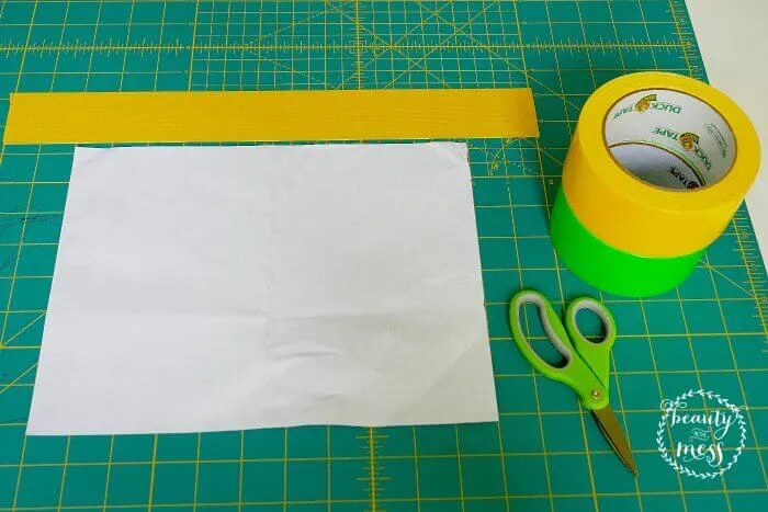 Decide how big your want to make your DUCK TAPE bag-2