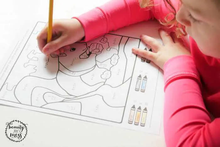 Super Worksheets Math and Coloring