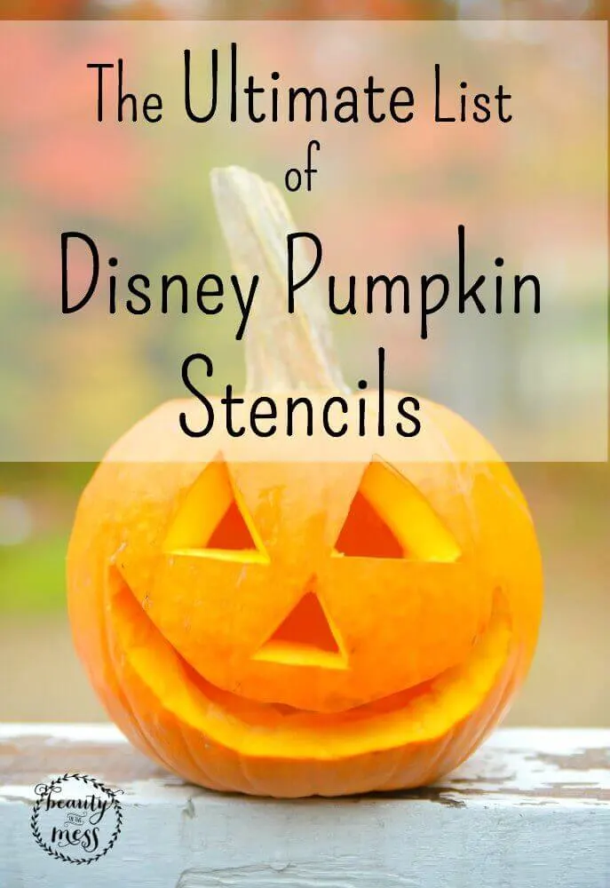 disney pumpkin templates