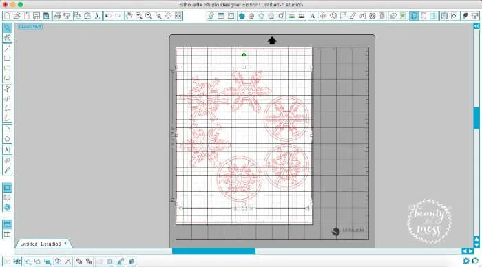 Snowflakes in Design Studio