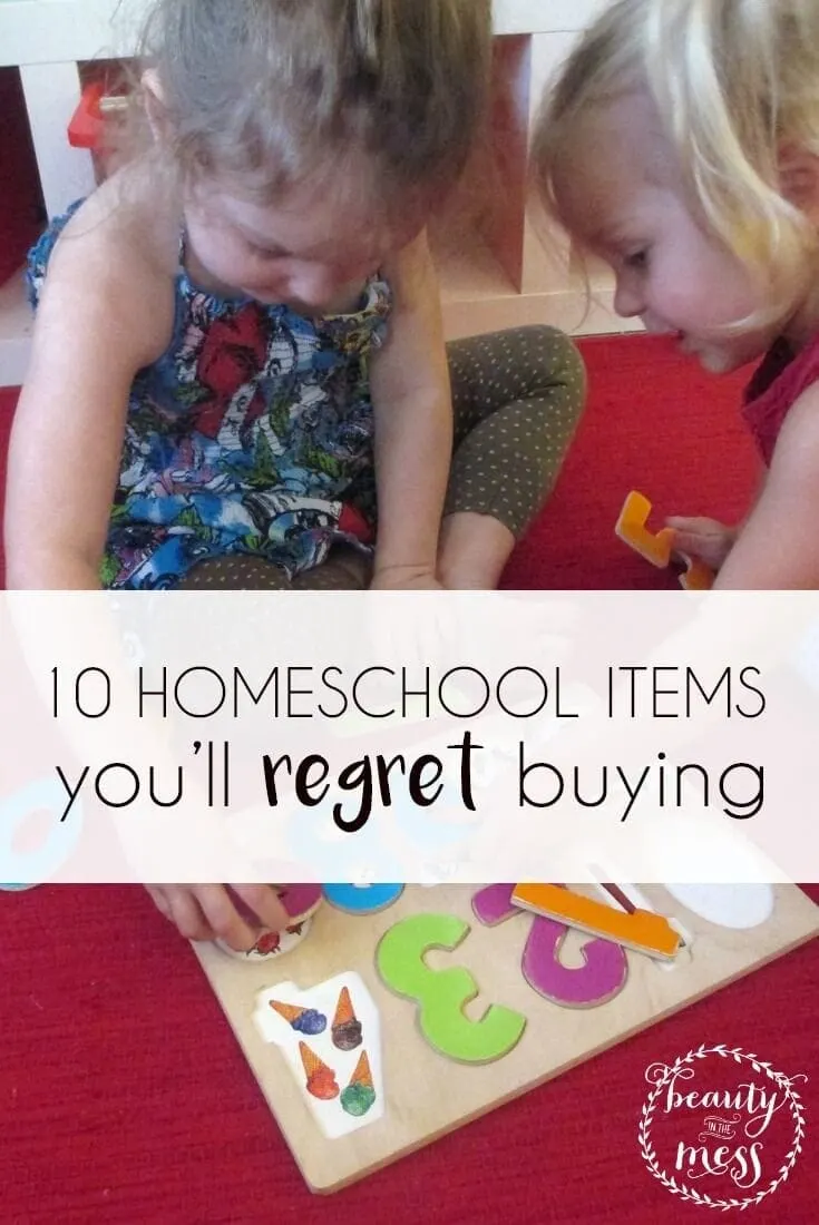10 Homeschool items you'll regret buying