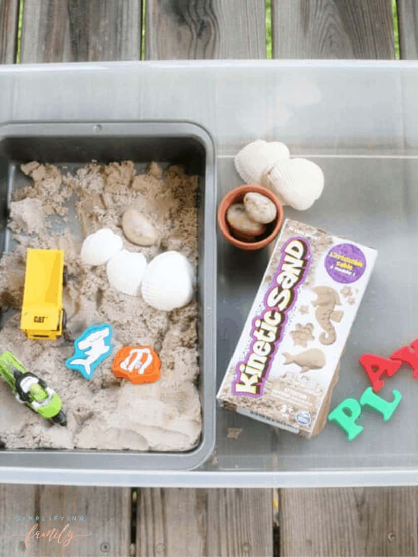 Easy DIY Portable Sandbox to Keep Little Hands Busy and Creative 3