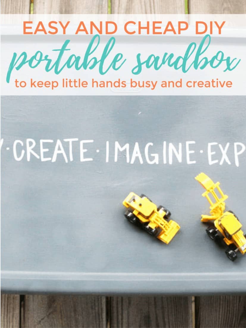 Easy DIY Portable Sandbox to Keep Little Hands Busy and Creative 1