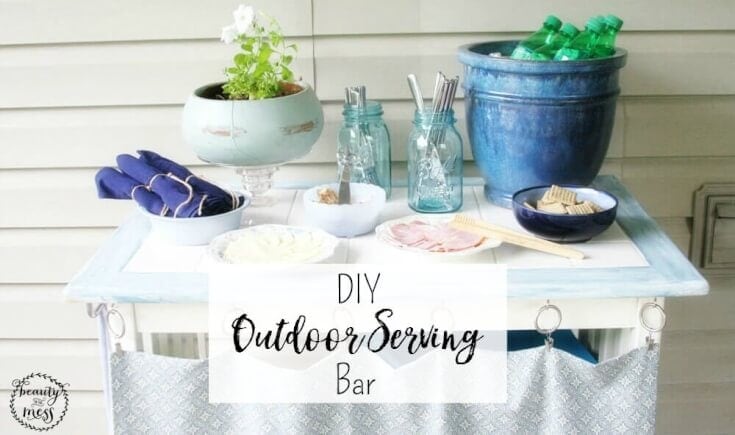 Create Your Own Outdoor Serving Bar Everyone Will Love