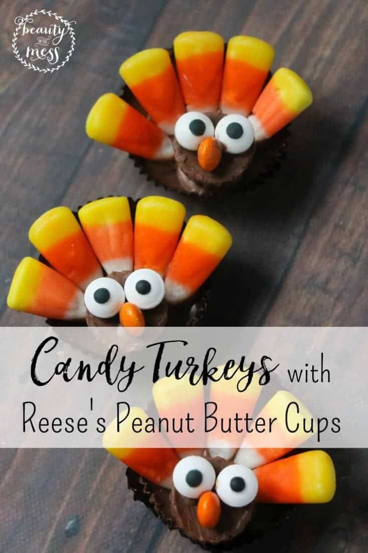 How to Make Candy Turkeys with Reese's Peanut Butter Cups 2