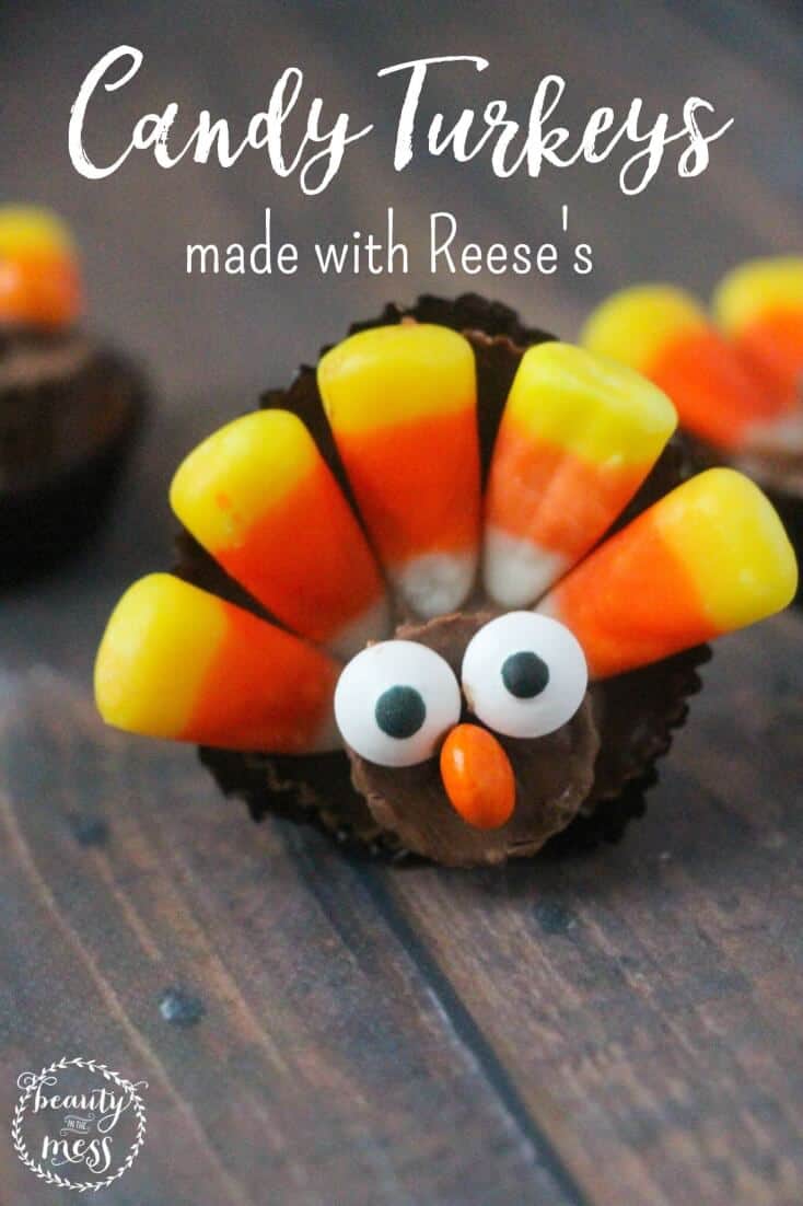 How to Make Candy Turkeys with Reese's Peanut Butter Cups 1