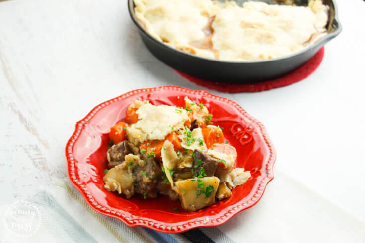 Delicious Cast Iron Skillet Beef and Potato Pie Comfort Food 9