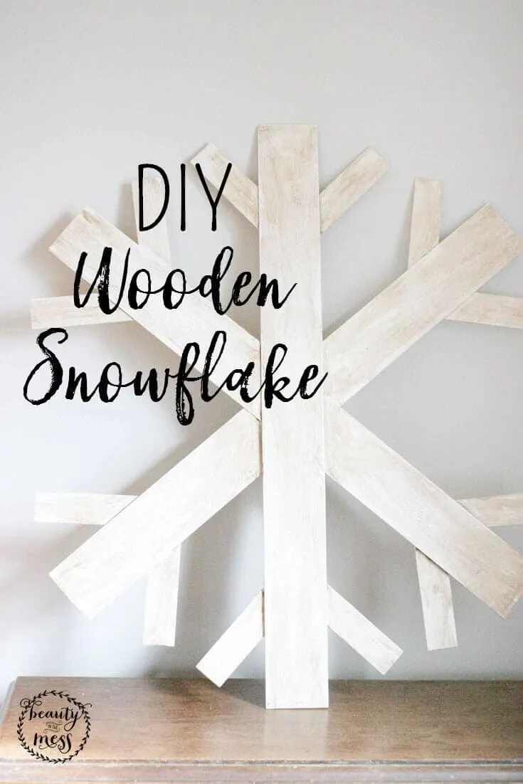 Easy DIY Wooden Snowflake with Balsa Wood