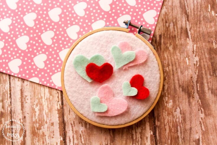 The Sweetest Simple Felt Heart Wall Hanging Tutorial 70