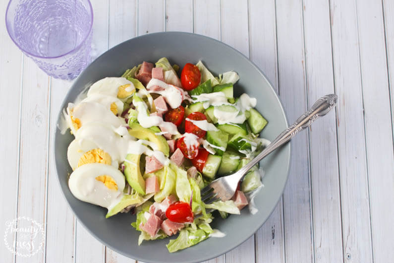 The Perfect Summer Cobb Salad with Homemade Dressing 3