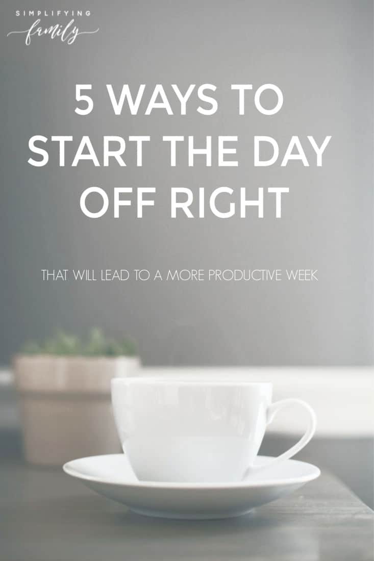 5 Productive Ways to Start the Day 1