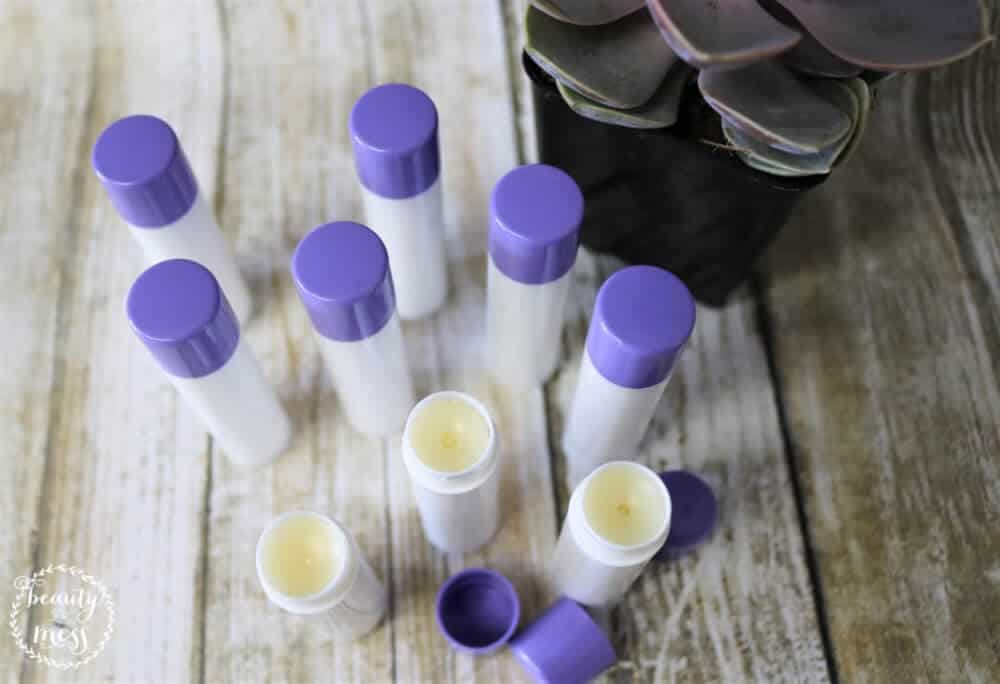 All-Natural Lip Balm Recipe with Lavender and Grapefruit Essential Oils