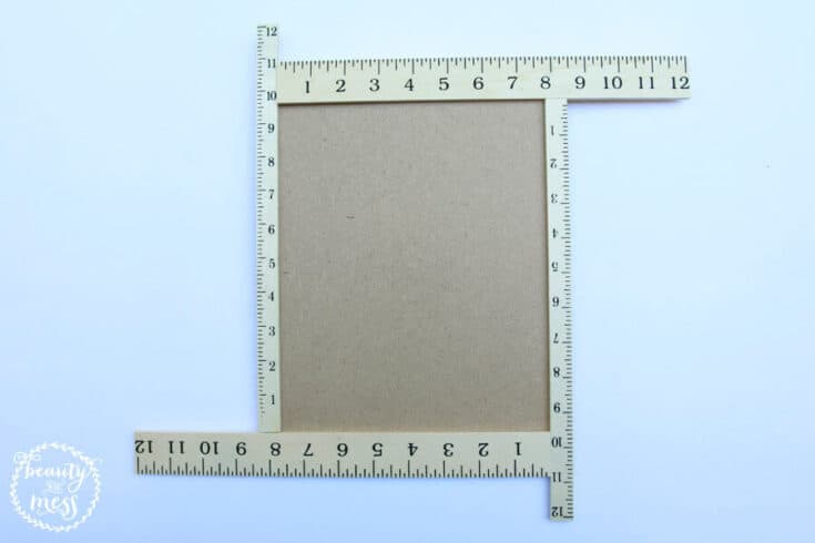 Homemade Scale Frame Easy Farmhouse Style Ruler Chalkboard Frame Project You Can Create Yourself