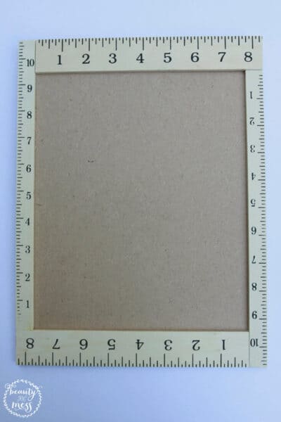 Easy Farmhouse Style Ruler Chalkboard Frame Project You Can Create Yourself