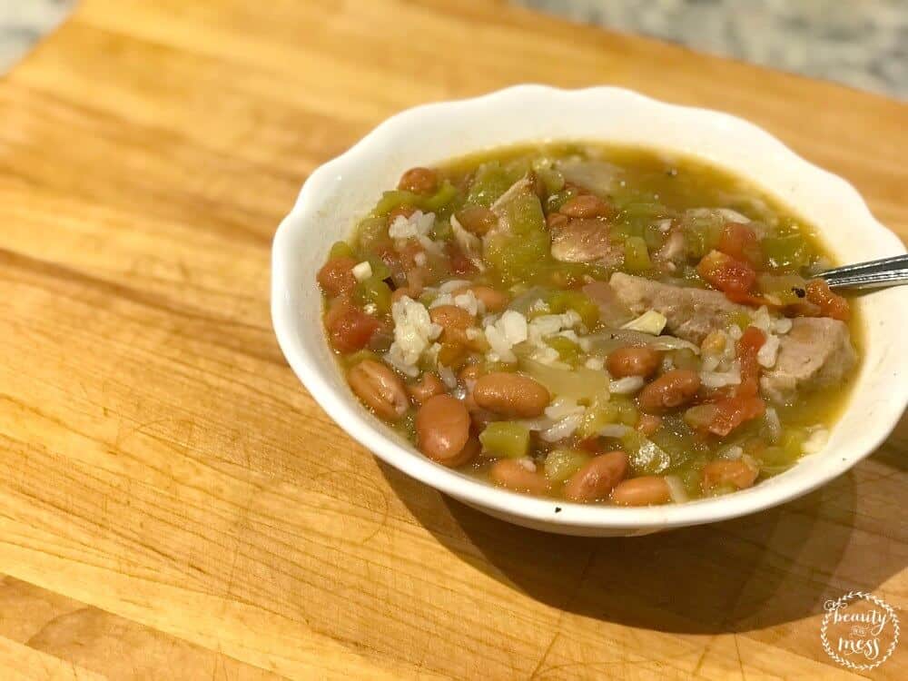 CO Pork Green Chili with Pinto Beans