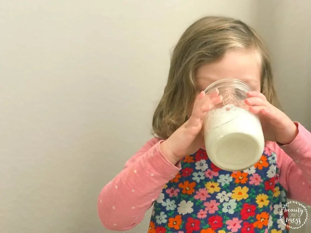 Enfagrow drinking milk toddler