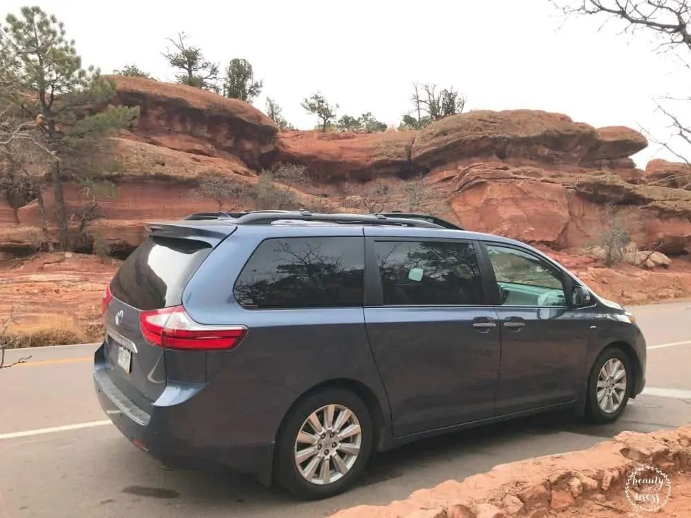 Perfect Road Trip Vehicle Toyota Sienna 2017 Garden of the Gods