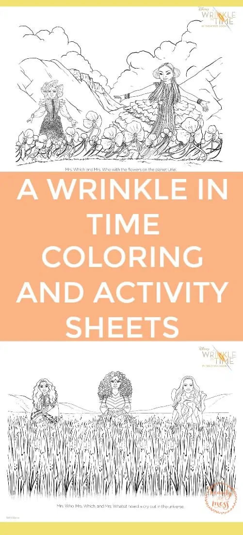 Coloring and Activity Sheets for A Wrinkle in Time