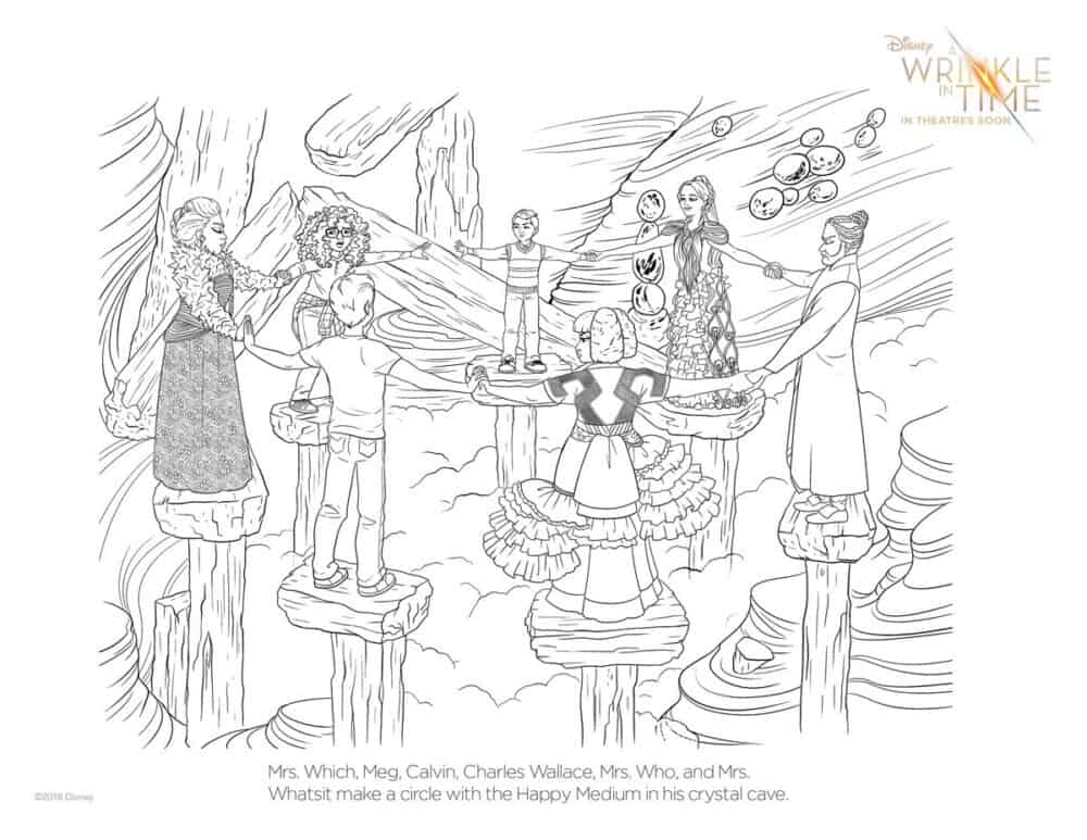 A Wrinkle in Time Coloring Pages and Activity Sheets 4