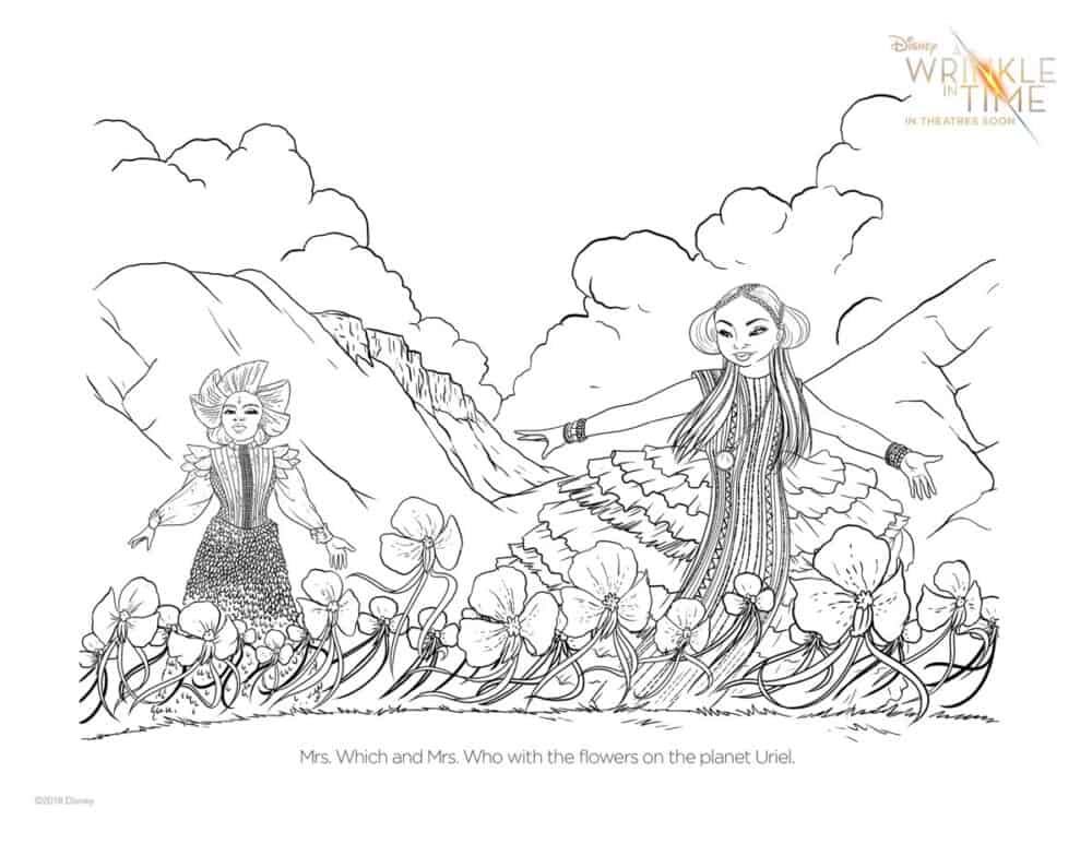 A Wrinkle in Time Coloring Pages and Activity Sheets 43