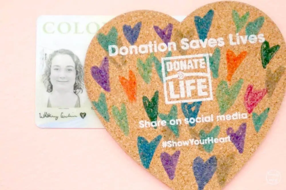 Donate Life License Heart Donor