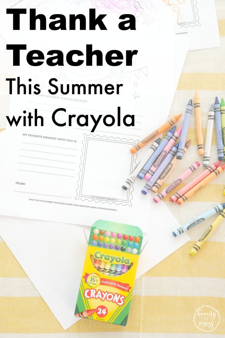 Thank a Teacher This Summer with Crayola