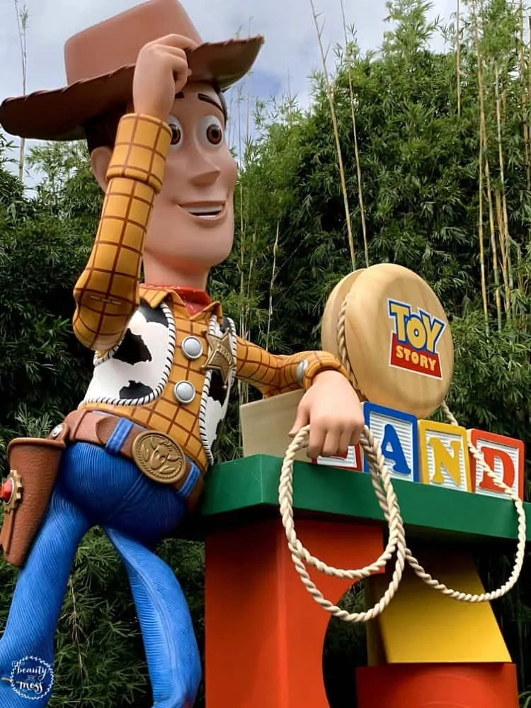 Woody Welcoming You to Toy Story Land