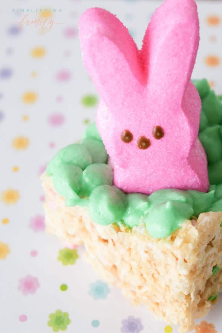 Easter Bunny Peep Rice Krispies Treats
