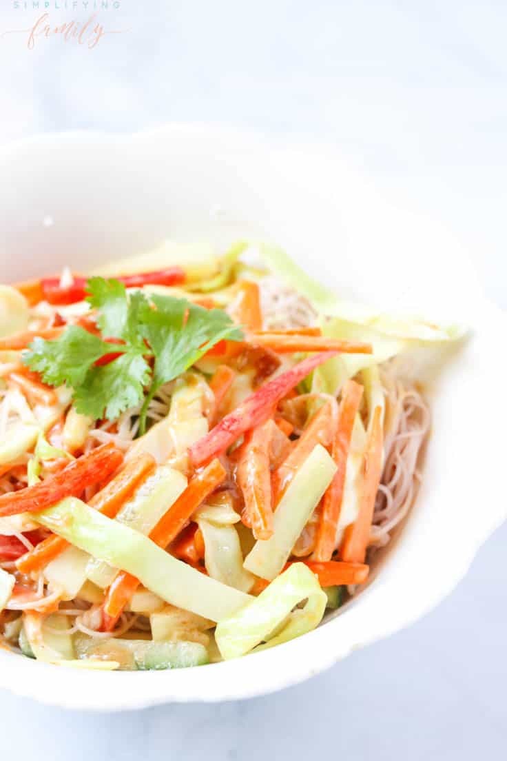 Easy and Delicious Spicy Thai Noodle Bowl | Egg Roll In A Bowl 5