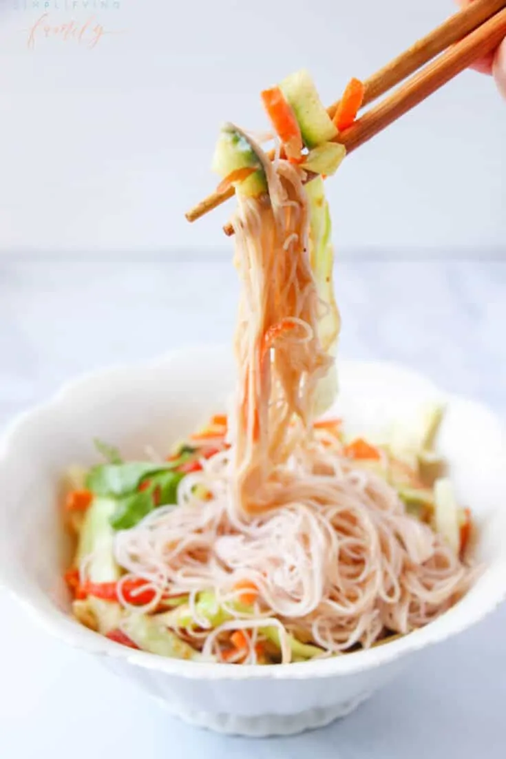 Spicy Thai Noodle Bowl Recipe with Homemade Satay Sauce Recipe