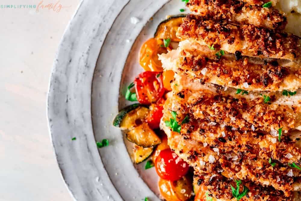 Crispy Parmesan Chicken That is Easy and Gluten Free