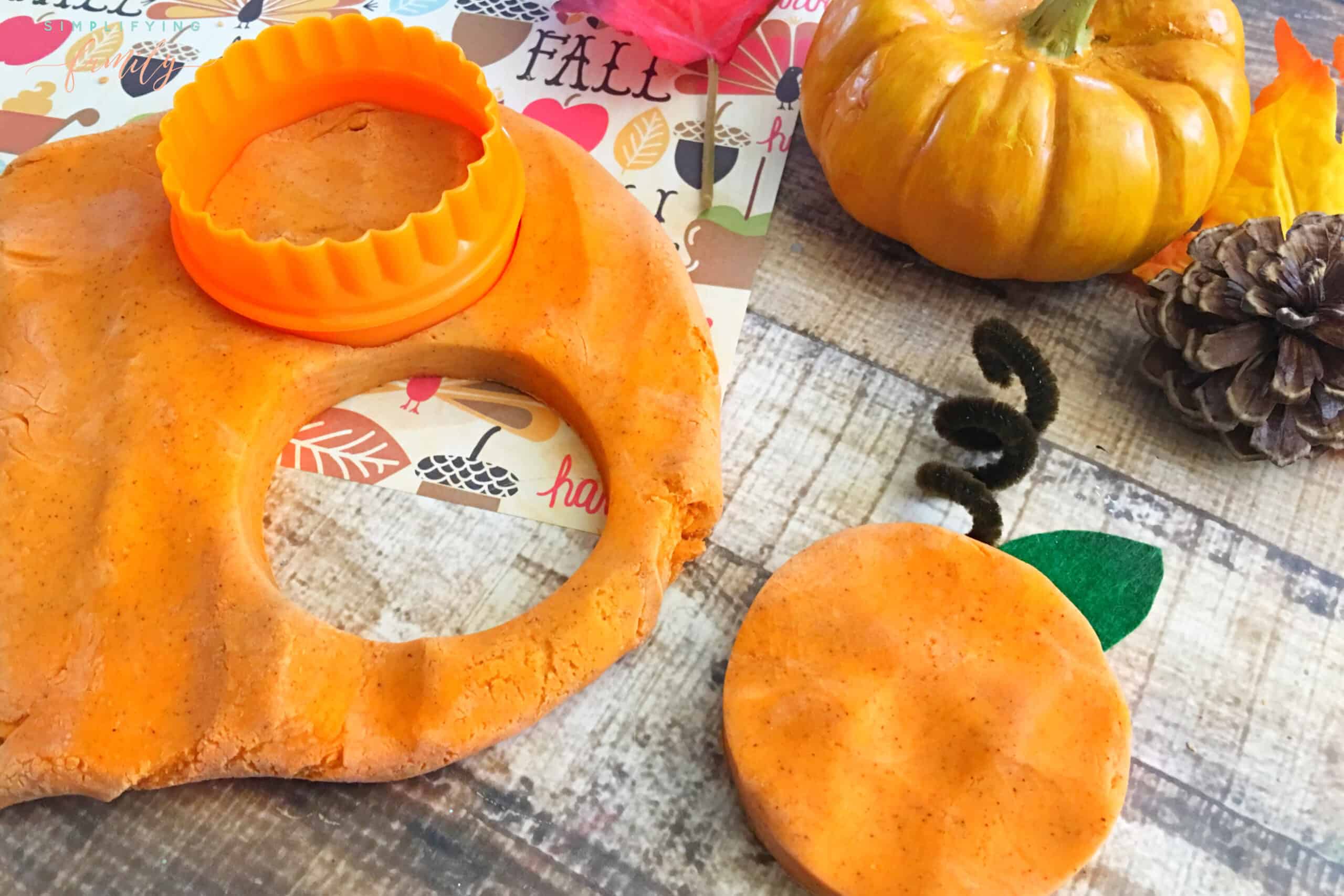 Fun Pumpkin Spice Play Dough for Kids Without Cream of Tarter