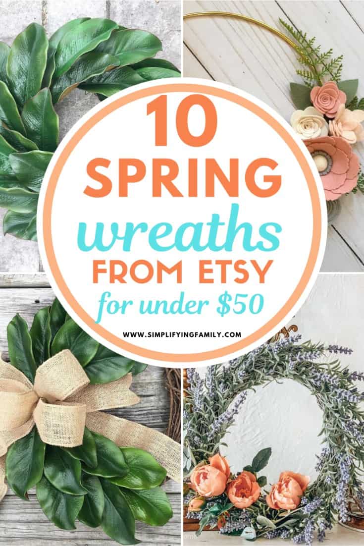 10 Spring Wreaths From Etsy for Under $50 To Refresh Your Space 32