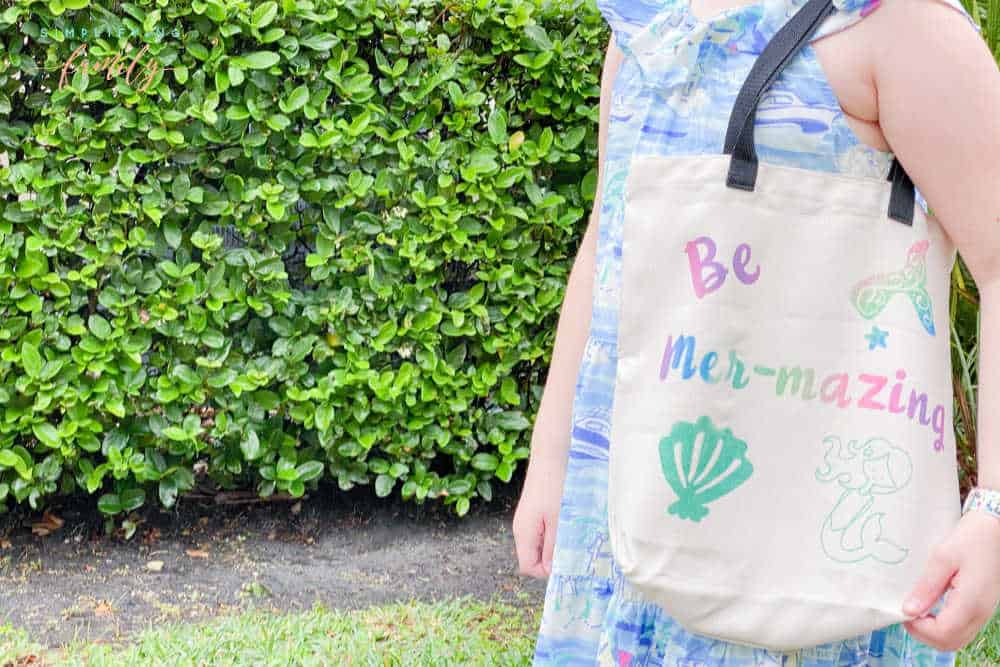 Cricut EasyPress 2 | Make This Cute DIY Be Mer-Mazing Tote Bag