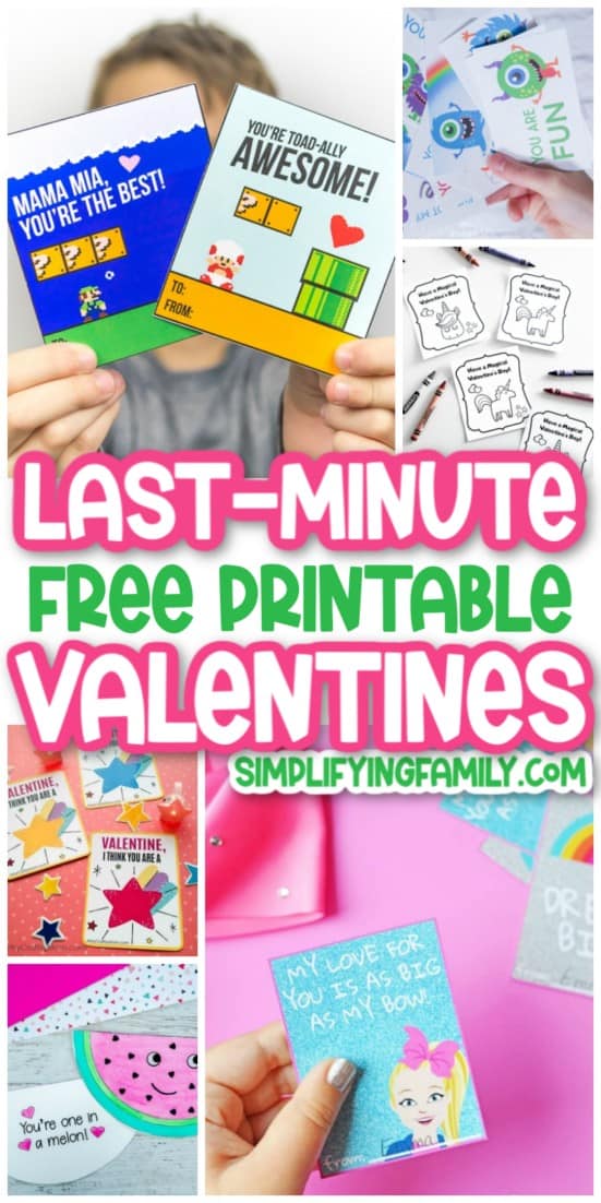 20 Free Fun and Easy Last-Minute Printable Valentines 3