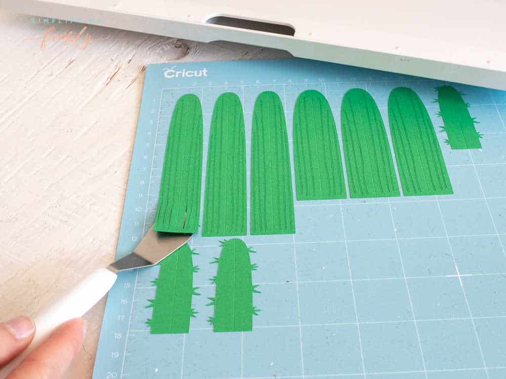 Adorable Mini Potted Paper Cactus Craft Made with Cricut 13