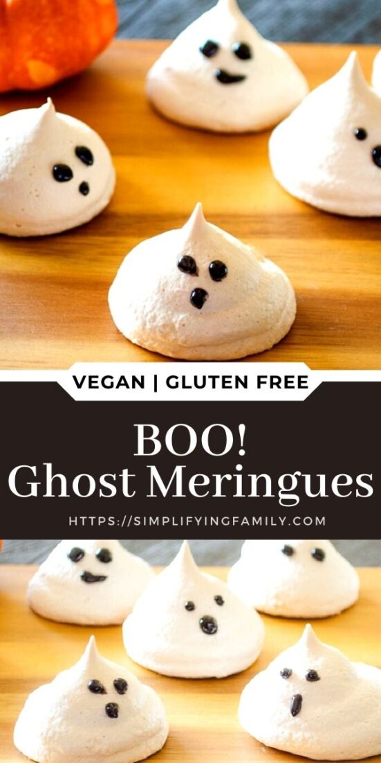 The Cutest Ghost Meringues for Halloween with 4 Ingredients 1