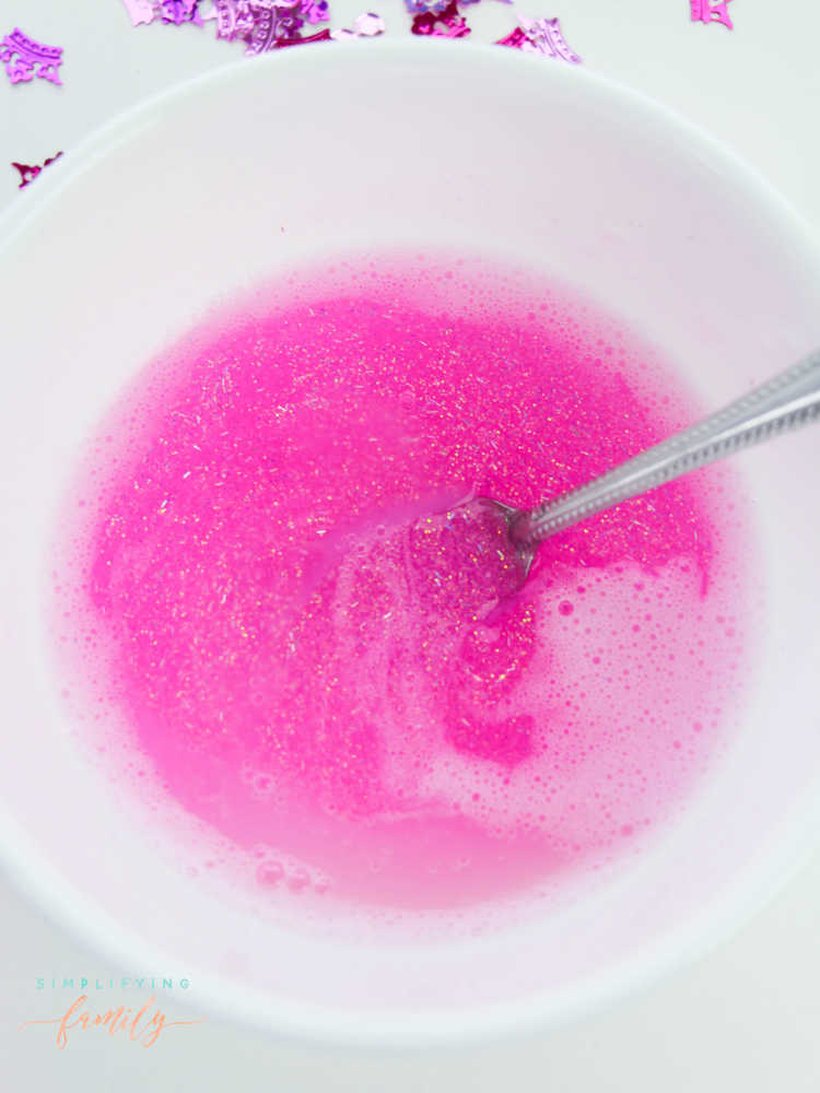 How To Make Pink Princess Slime with 4 Easy Ingredients 7