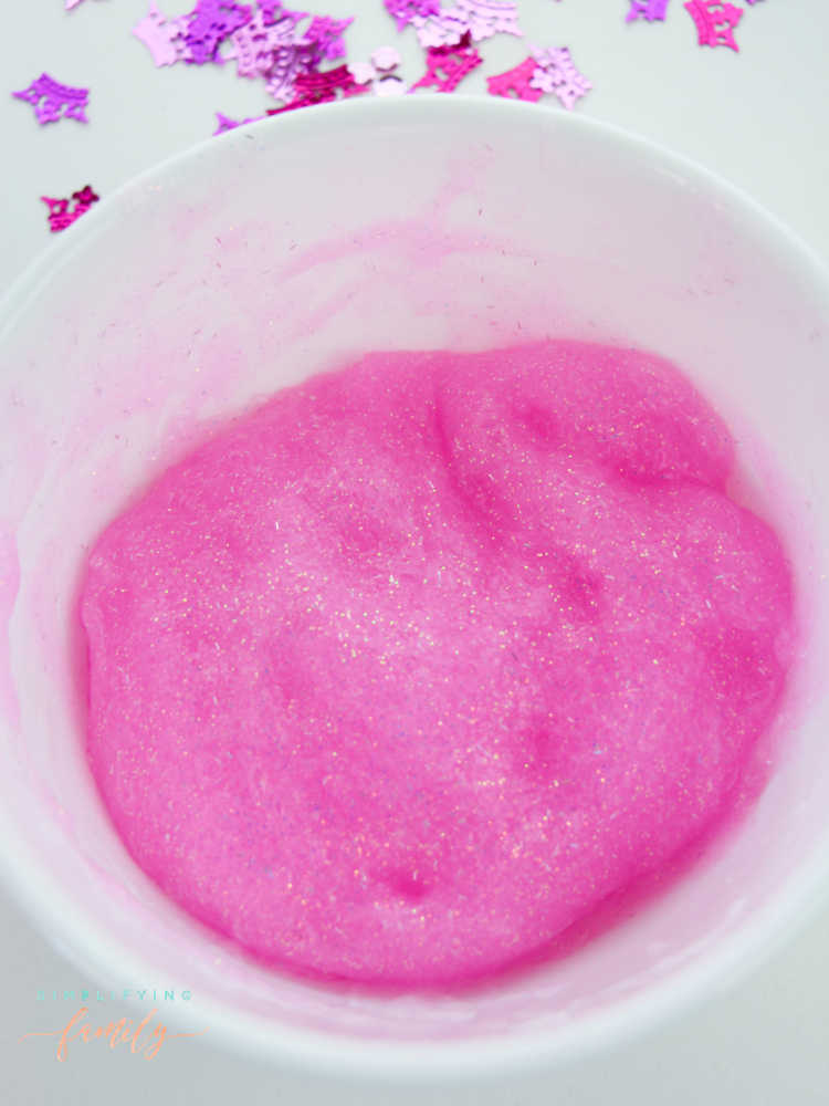 How To Make Pink Princess Slime with 4 Easy Ingredients 8