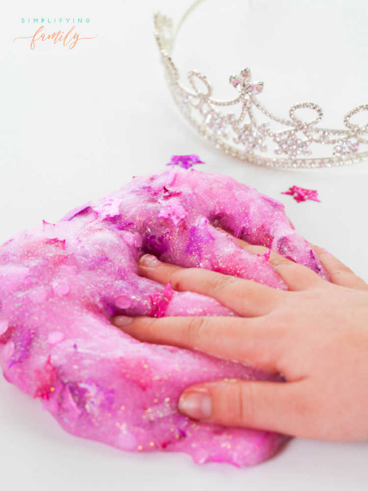 How To Make Pink Princess Slime with 4 Easy Ingredients 1