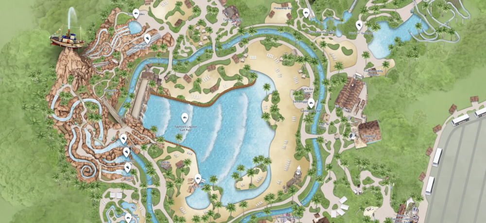 Disney's Typhoon Lagoon map